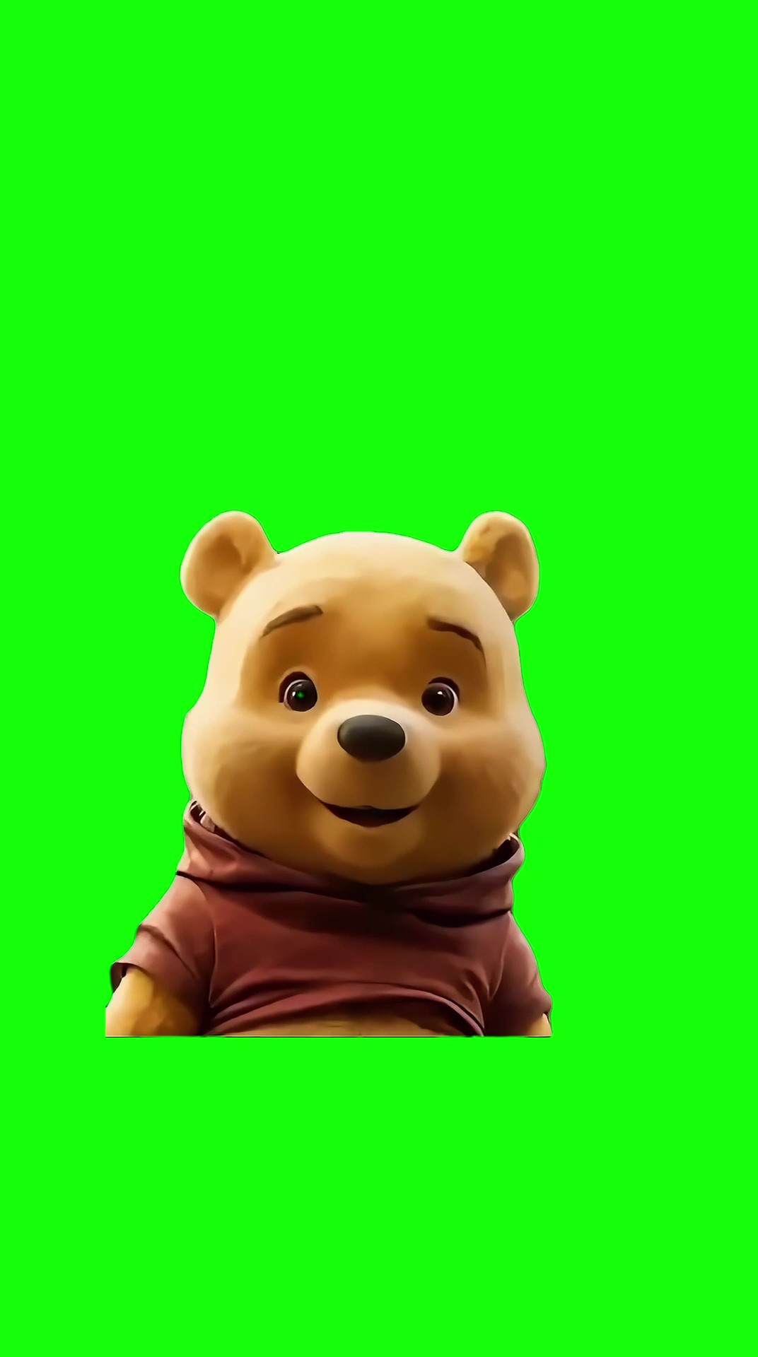 Sybau pooh meme Green Screen
