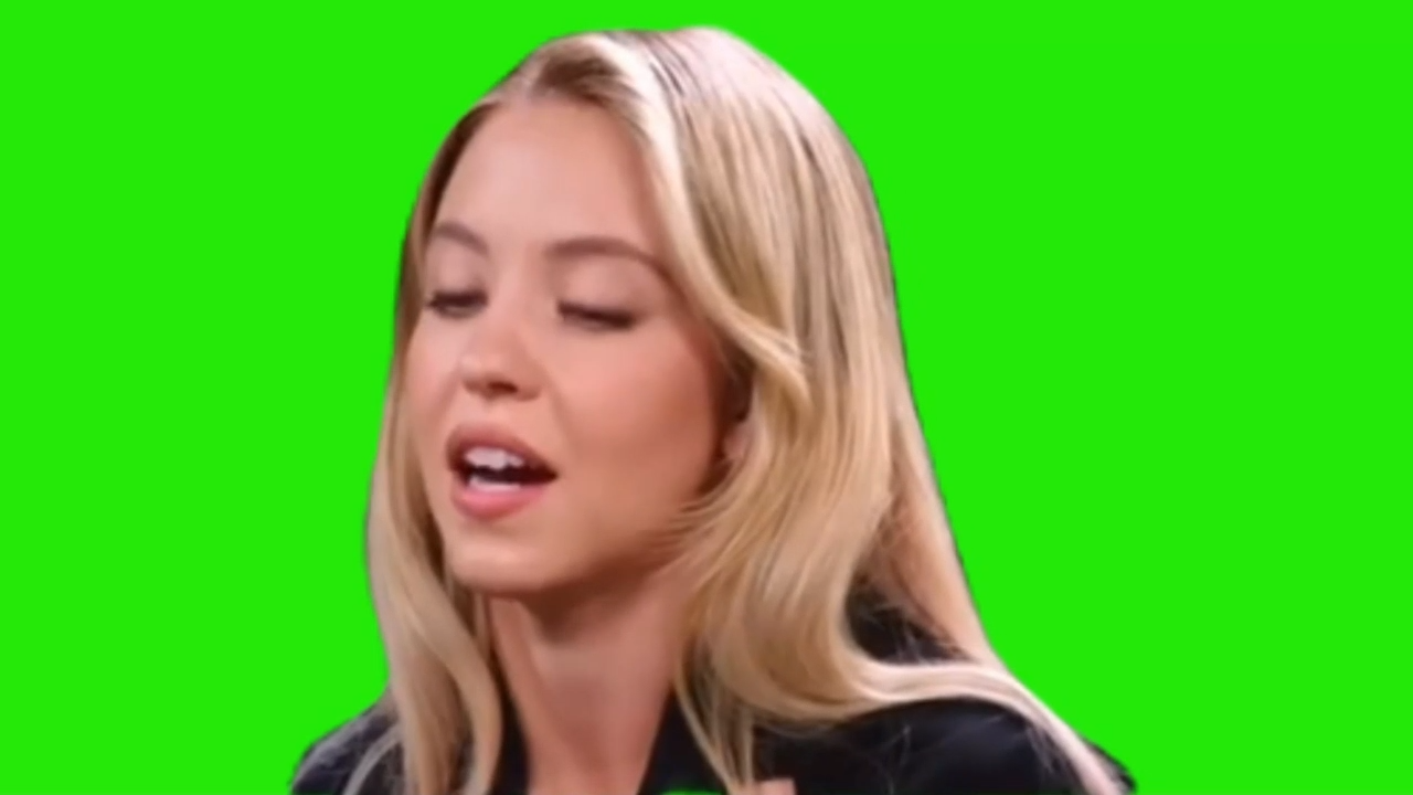 Sydney Sweeney Aftereffect Green Screen Meme