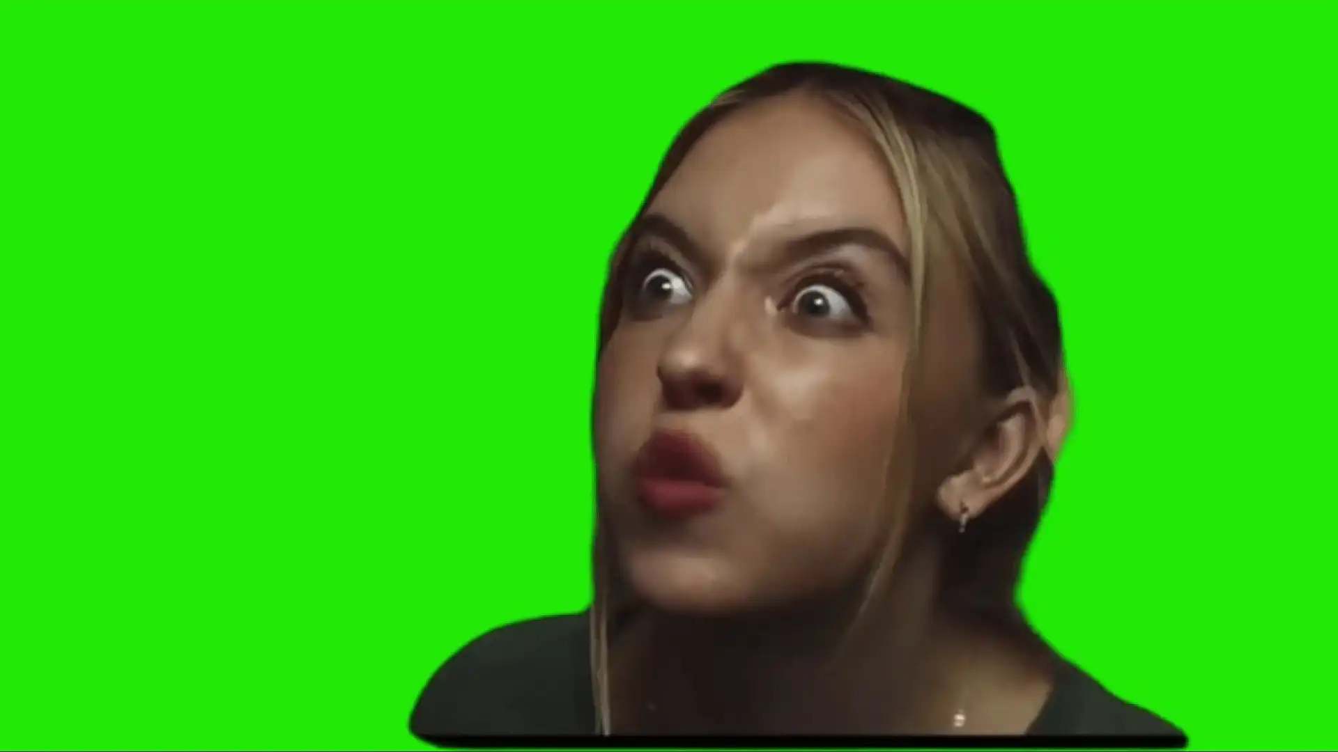 Sydney Sweeney I Am Crazier meme green screen