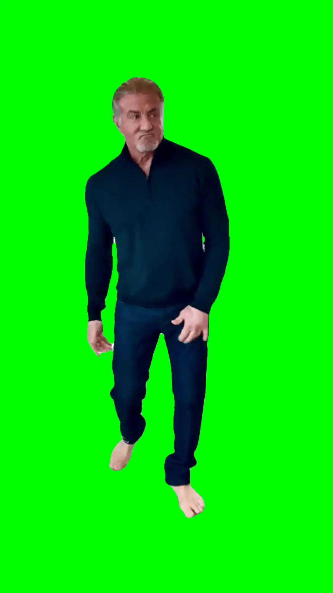Sylvester dancing green screen