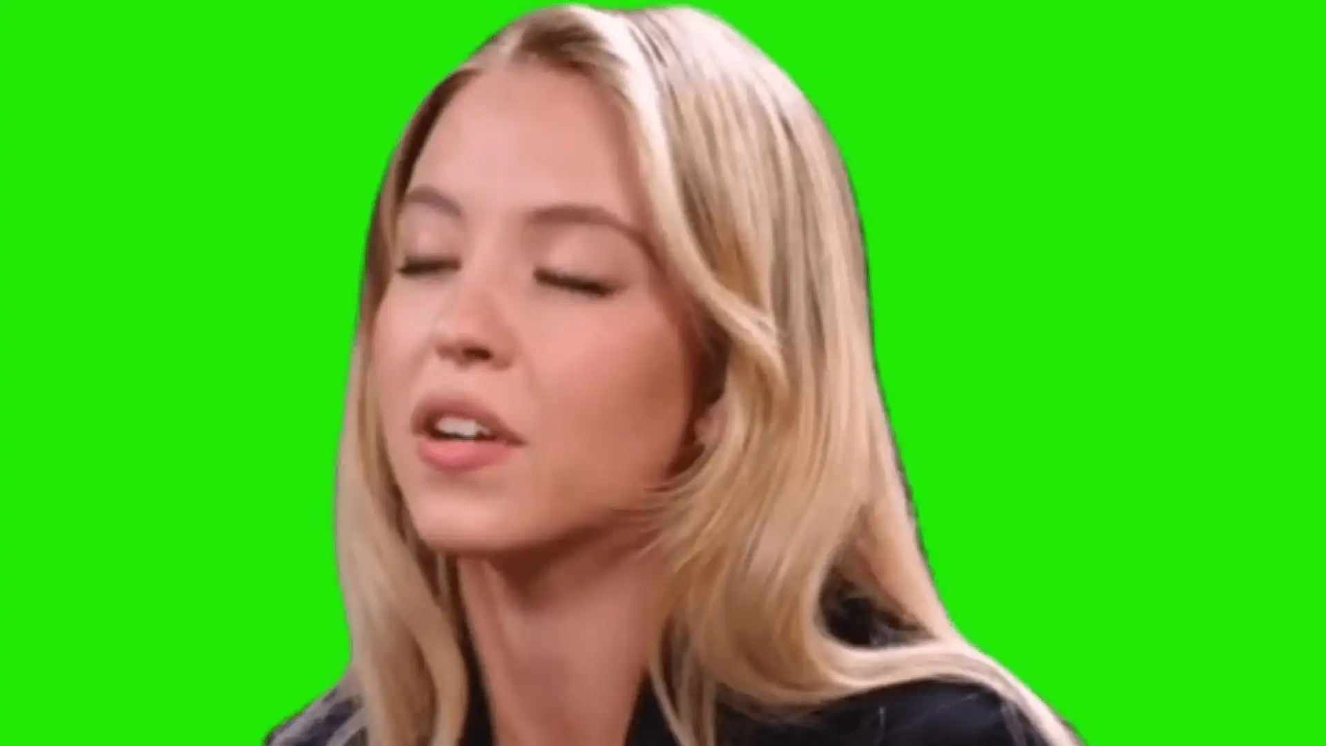 Syndey Sweeney aftereffect green screen