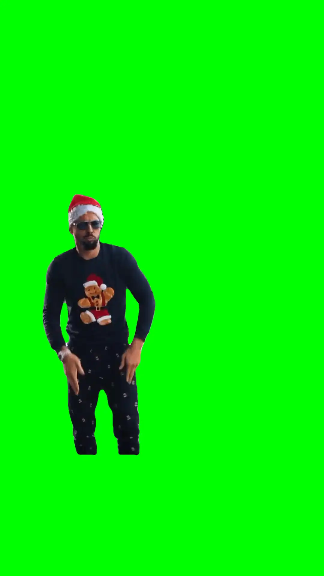 Tate Christmass Dance green screen