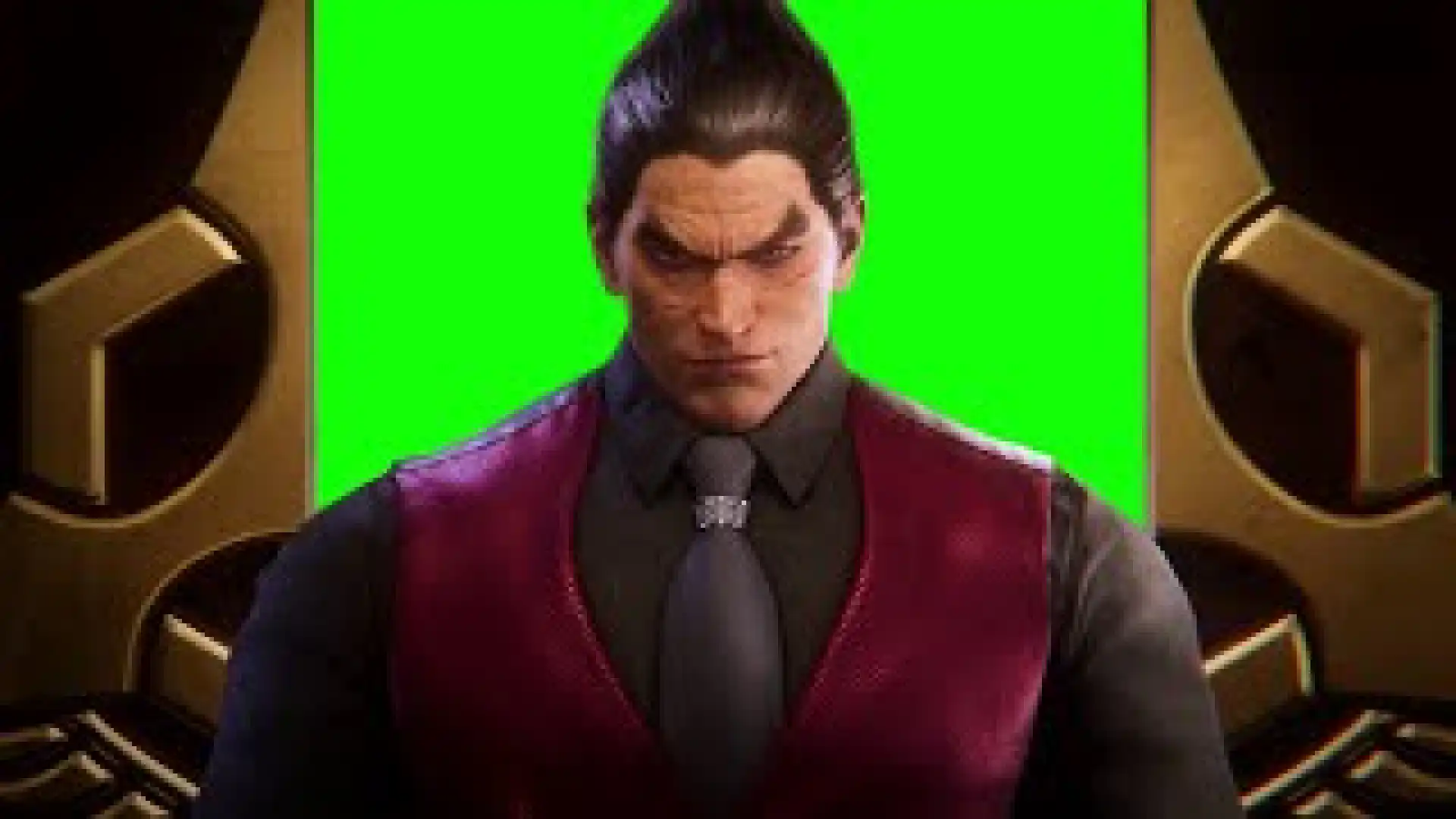 Tekken 8 Kazuya Mishima ending green screen