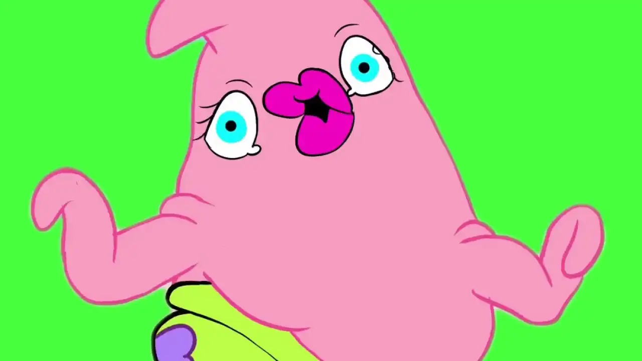 Temu Patrick Meme Green Screen