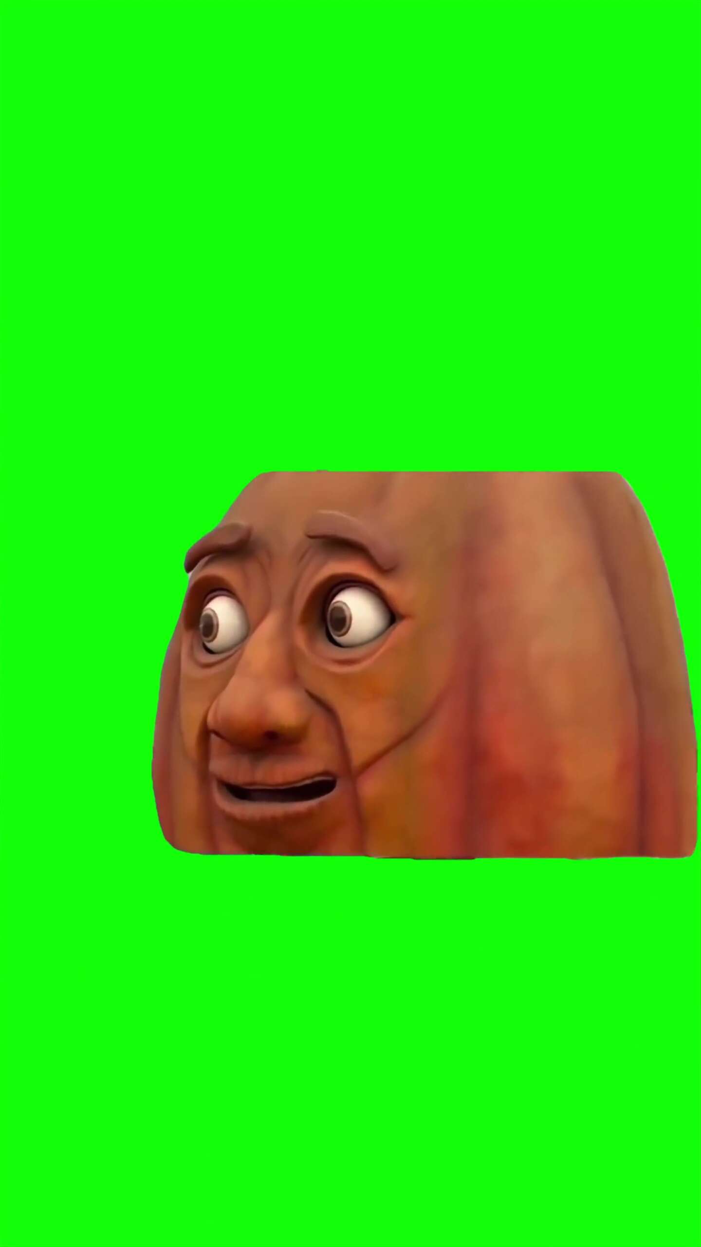 Terrified pumpkin Green Screen Meme