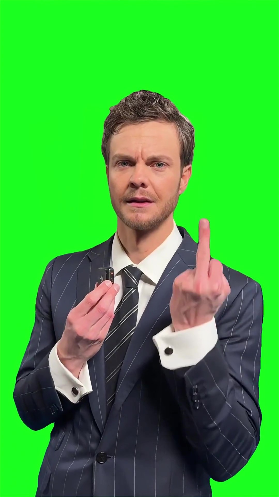 The boys cast middle finger Green Green Screen