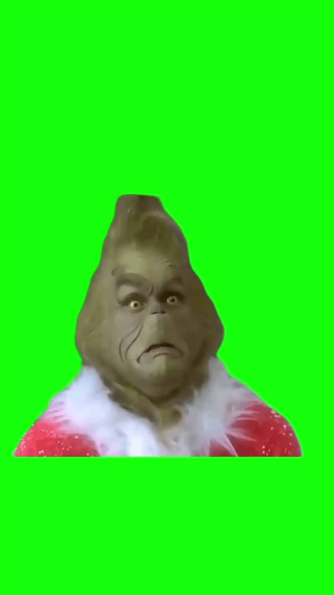 The Grinch Crying Whining Meme green screen