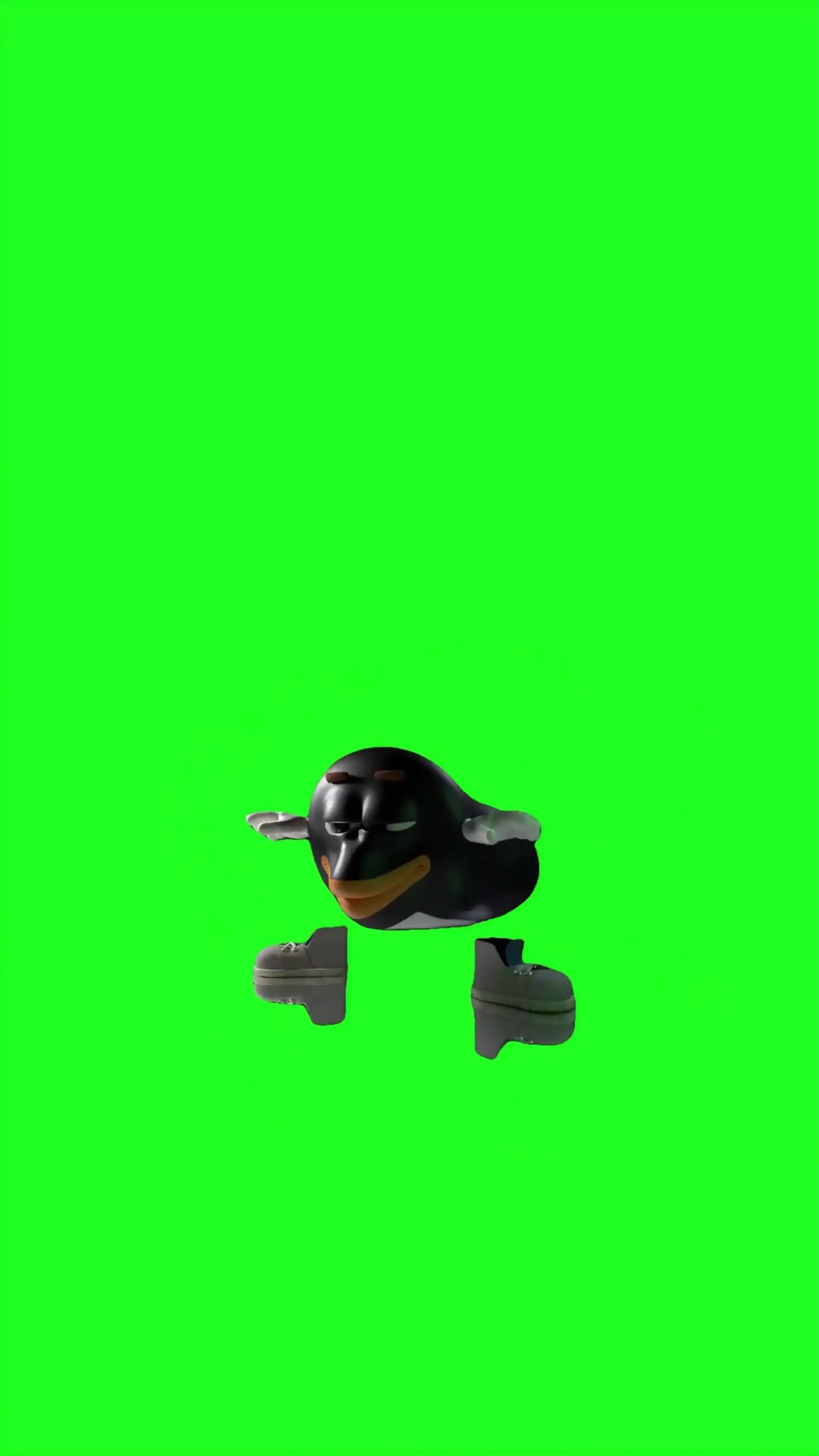 The Joe Penguin Green Screen Meme