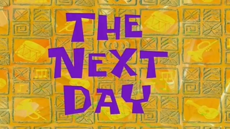 The Next Day Meme Template