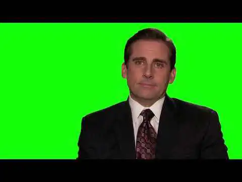 The Office Michael Scott I am dead inside green screen