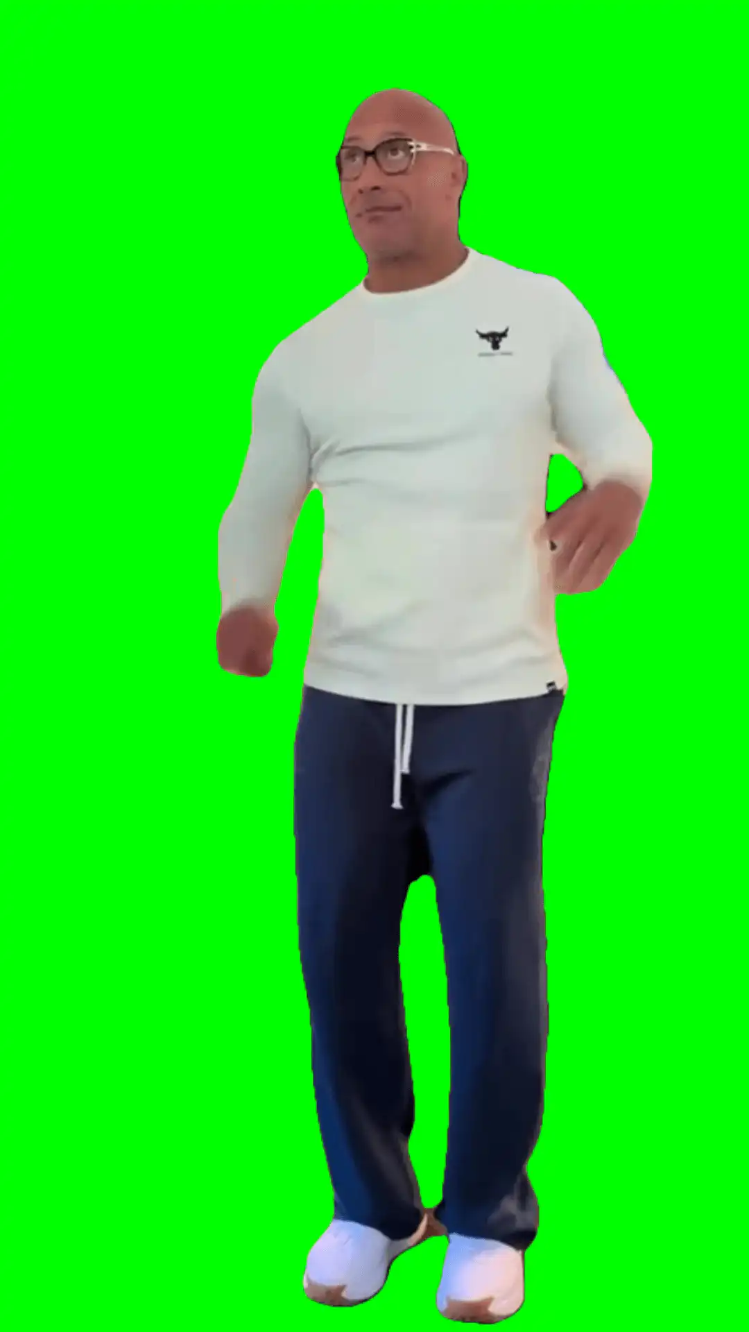 The rock dancing Meme Green Screen
