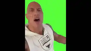 The Rock Face Off Green Screen