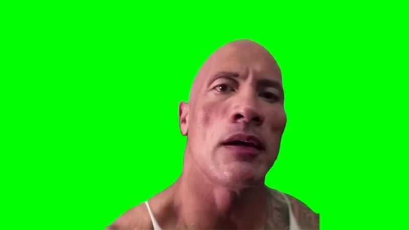 The Rock Green Screen Meme Template