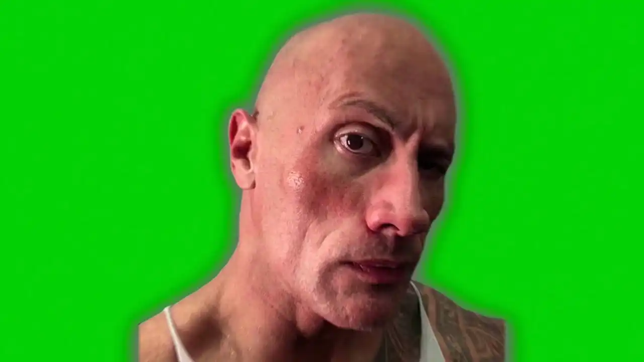 The rock sus Green Screen