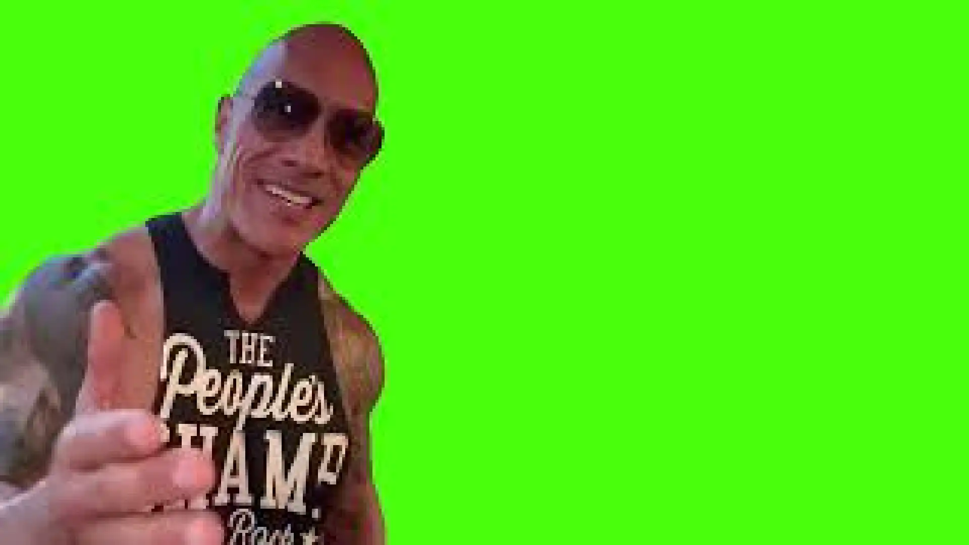 The Rock to Cody Rhodes ”F*** your story” green screen