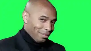 Thierry Henry smile Green Screen