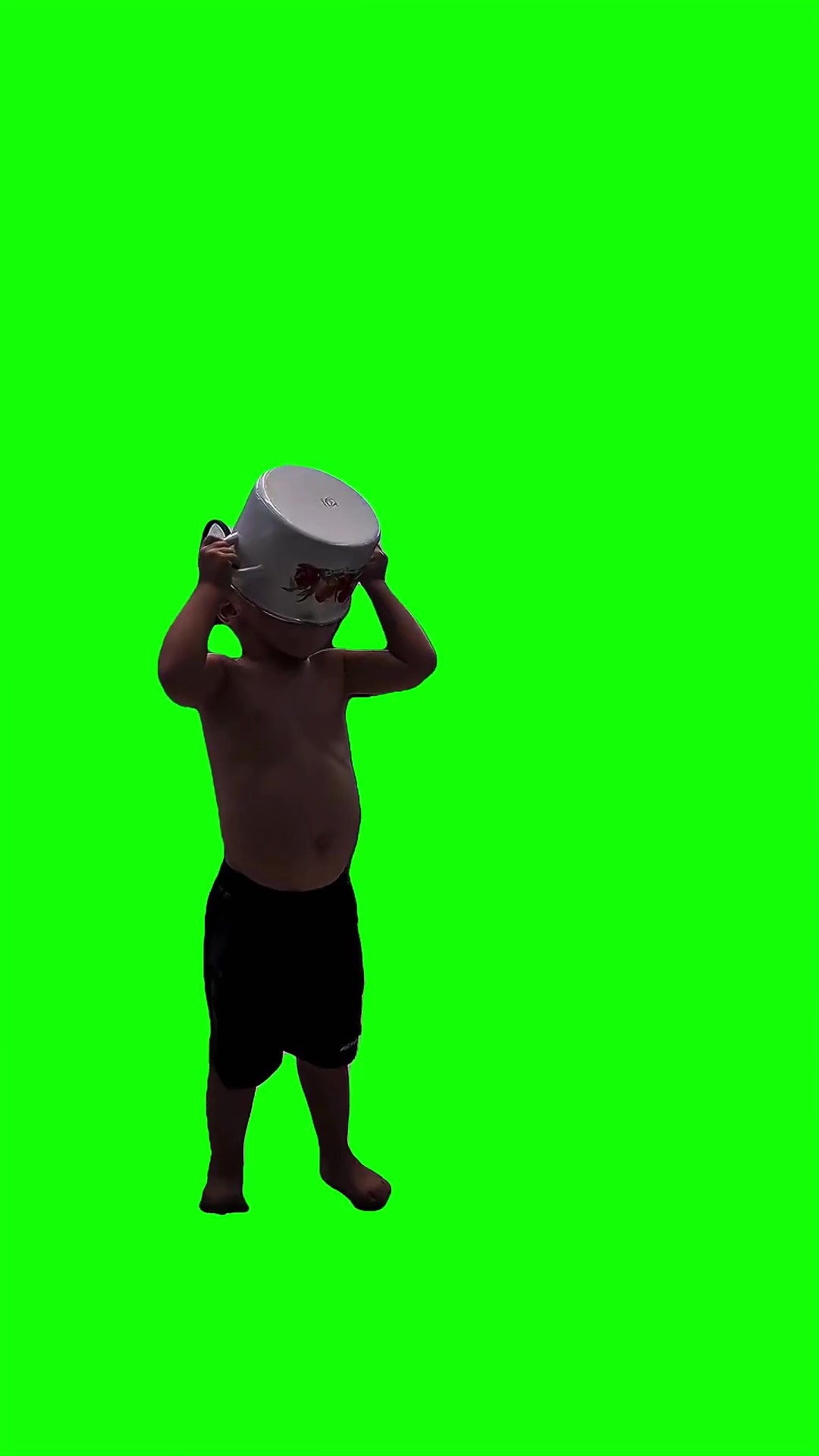 Thirsty kid Green Screen Meme