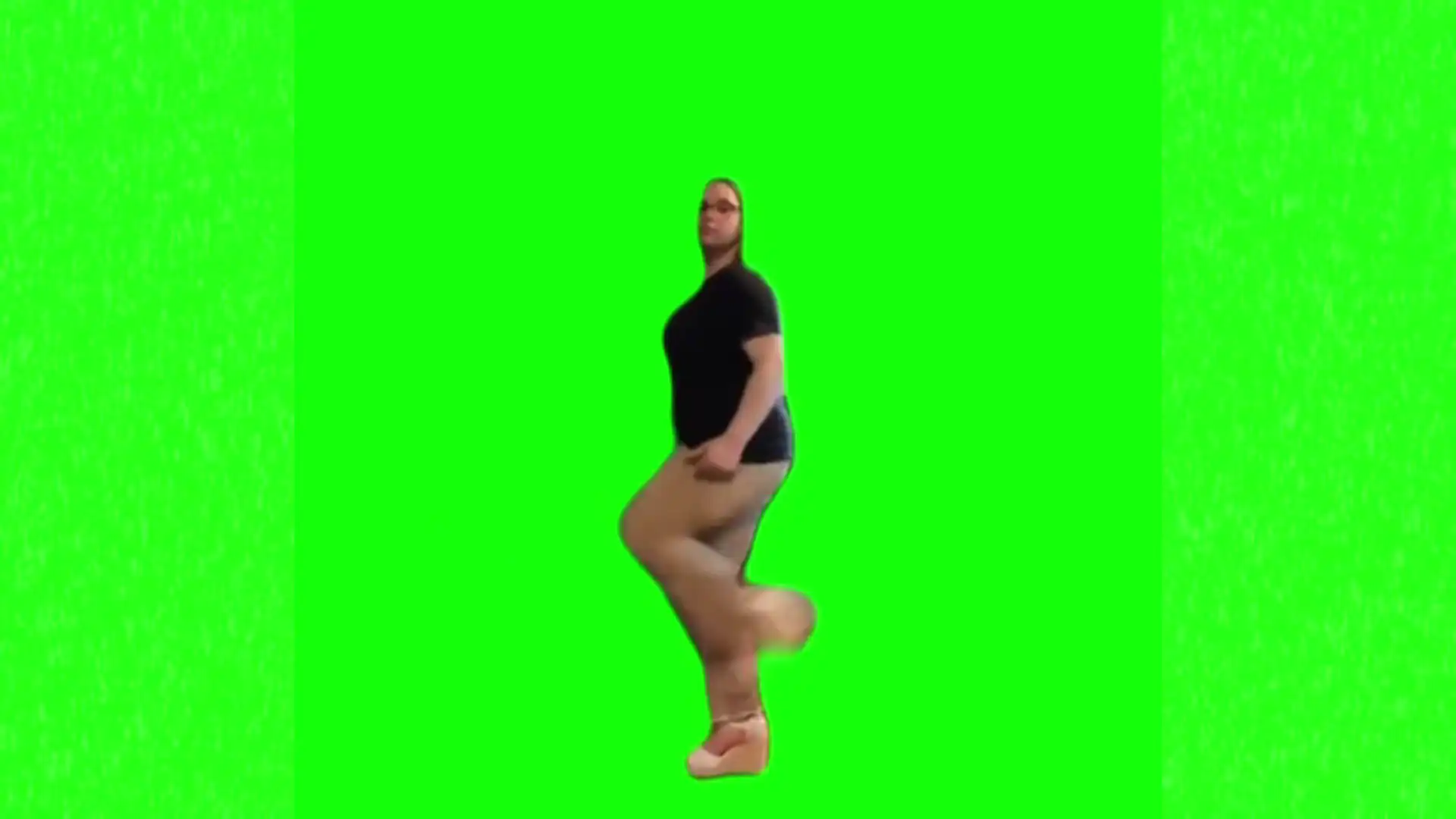 Throw that ass in circle dance meme green screen