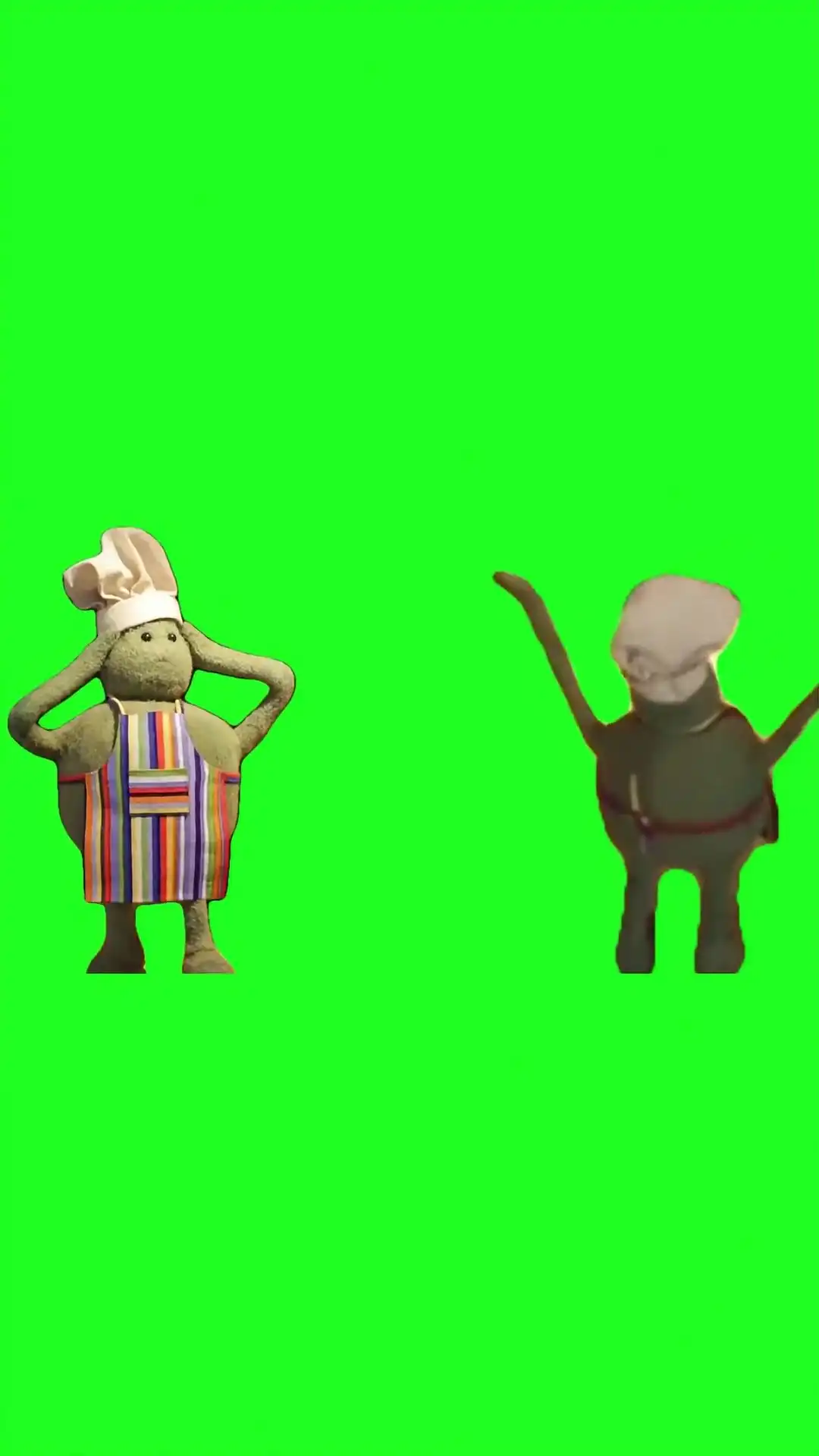 Tiny chef Crying Green Screen Meme