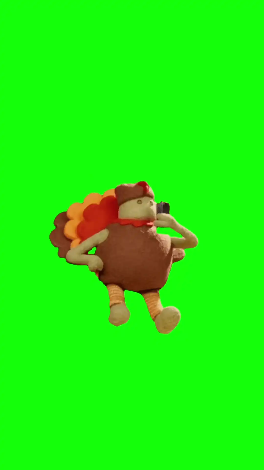 Tiny chef Gobble gobble meme green screen