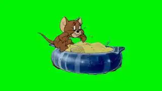 tom and jerry funny green screen