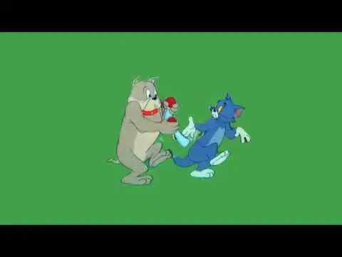 Tom and Jerry green screen