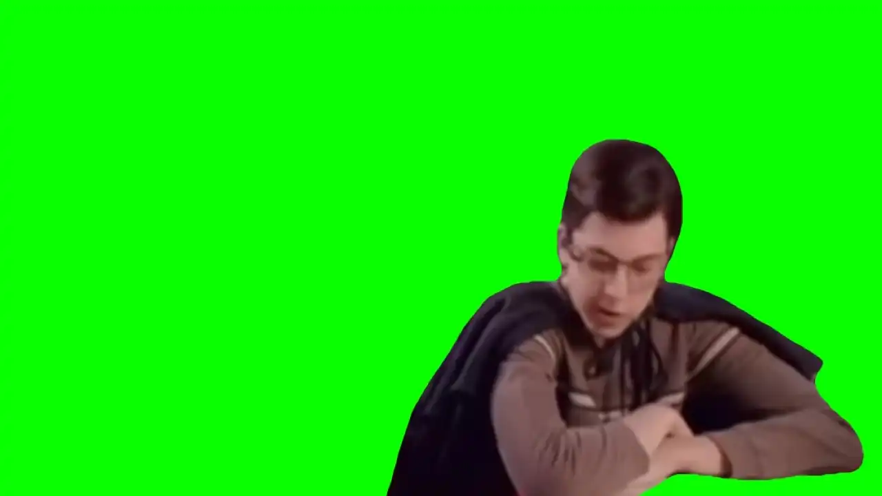 Train on these chicken fingers meme green screen