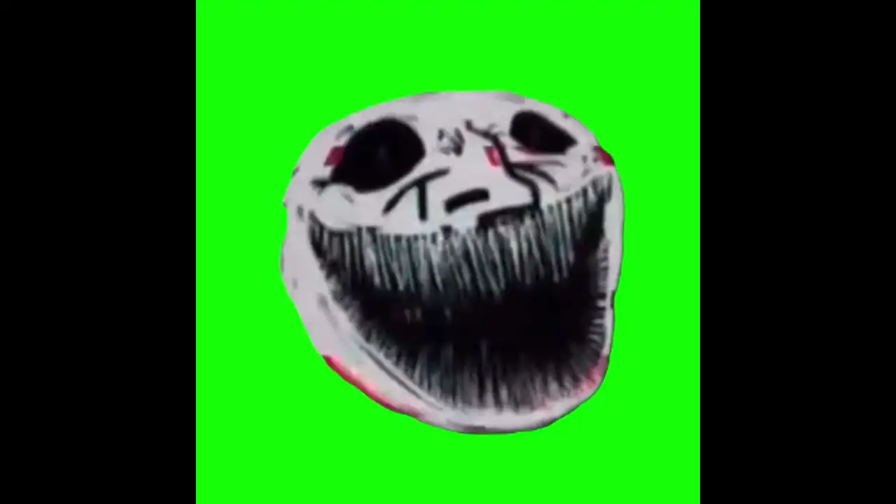 Troll Face Green Screen