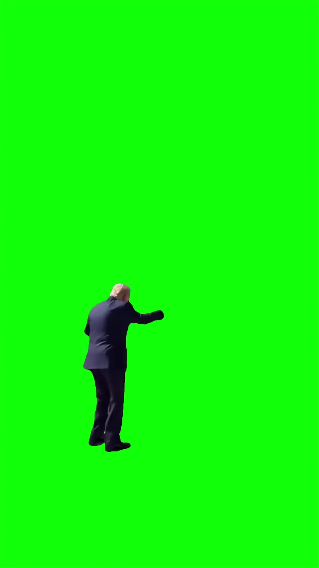 Trump dances after arriving in Malaysia Green Screen Meme