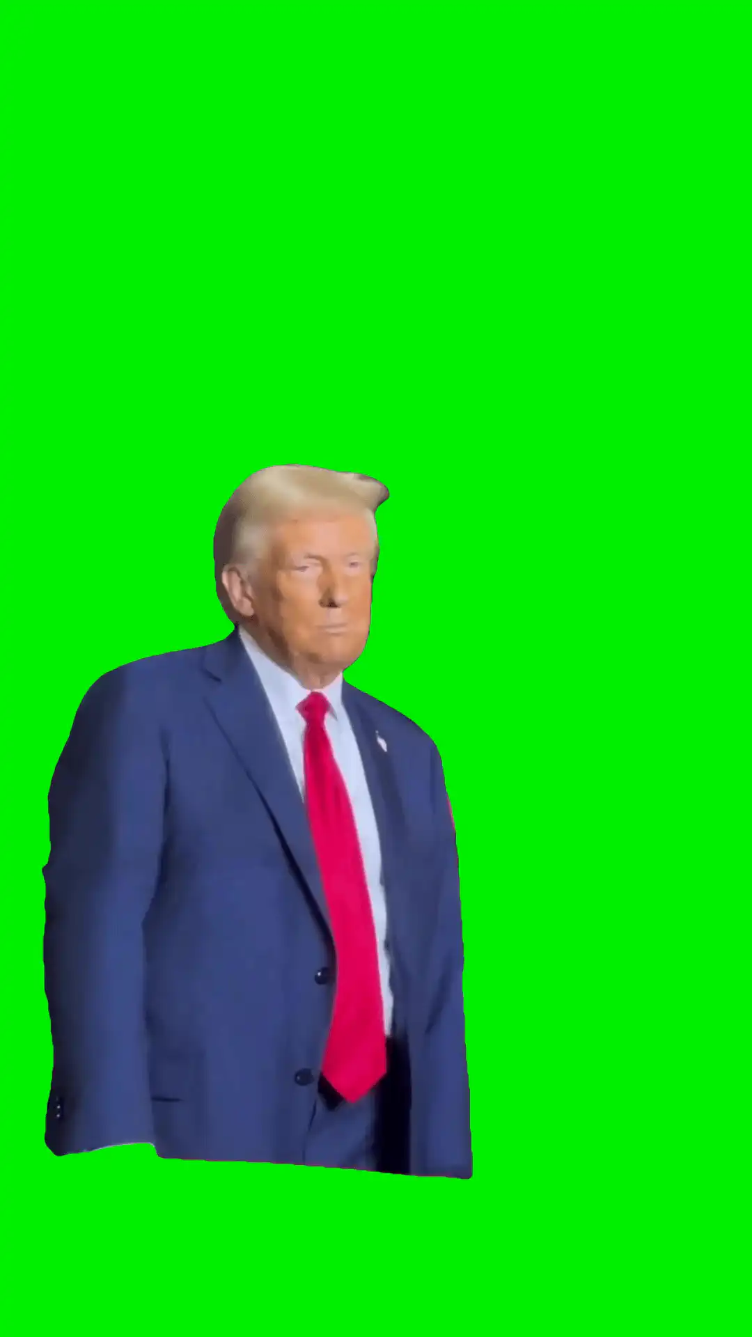 Trump Disappointed green screen