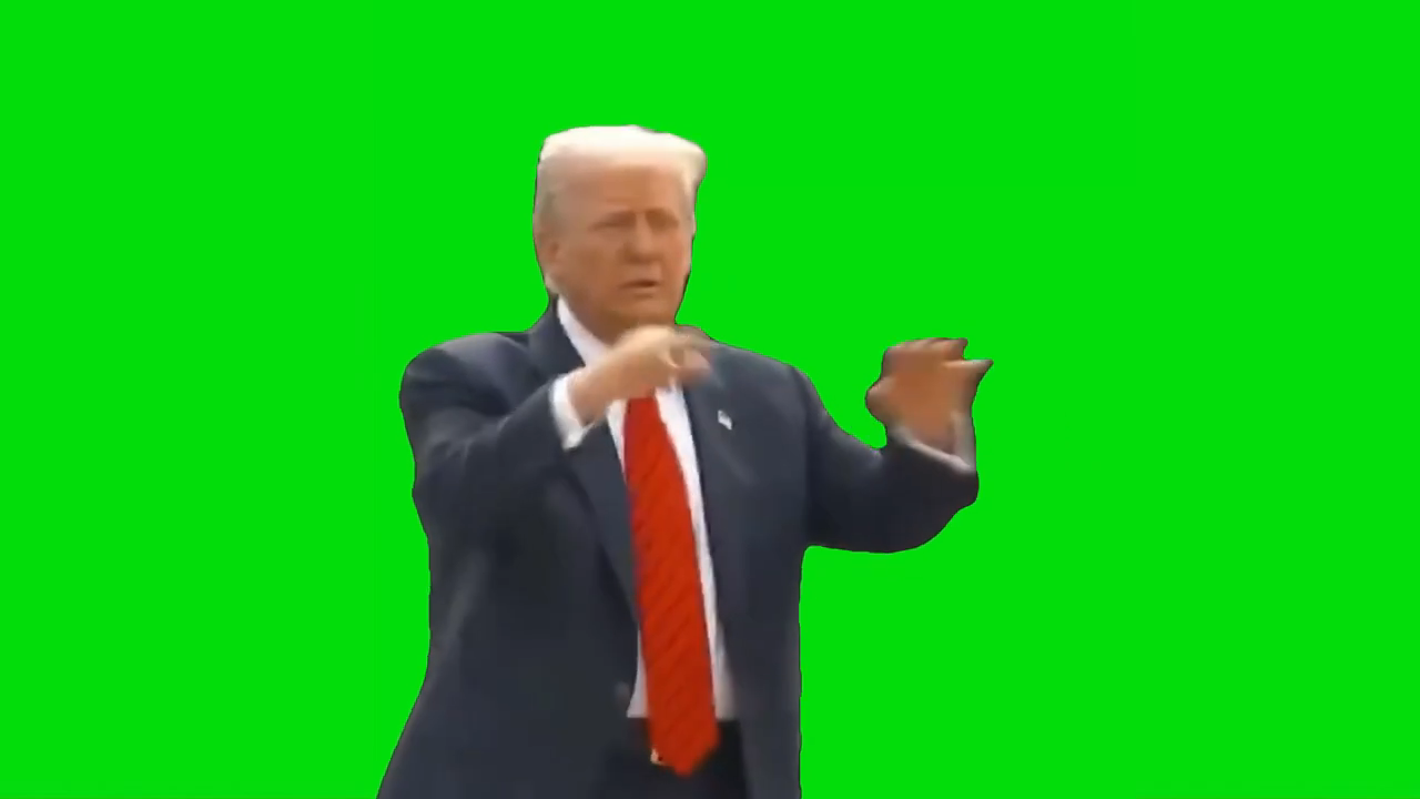 Trump Gesturing Green Screen Memes