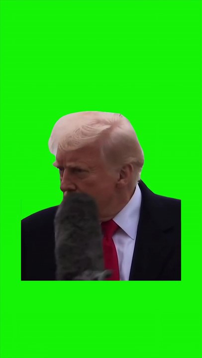 Trump Gets hit by a Mic Meme green screen