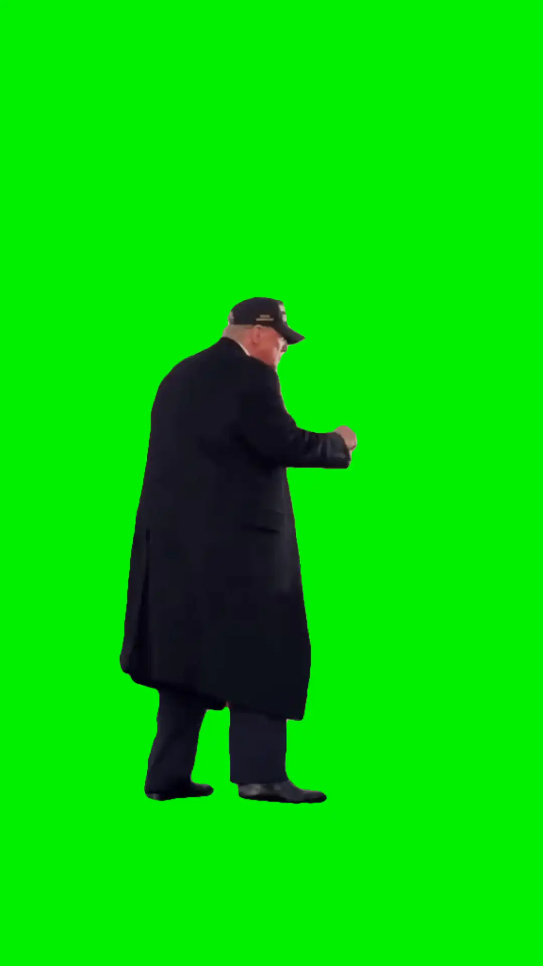 Trump golf swing green screen