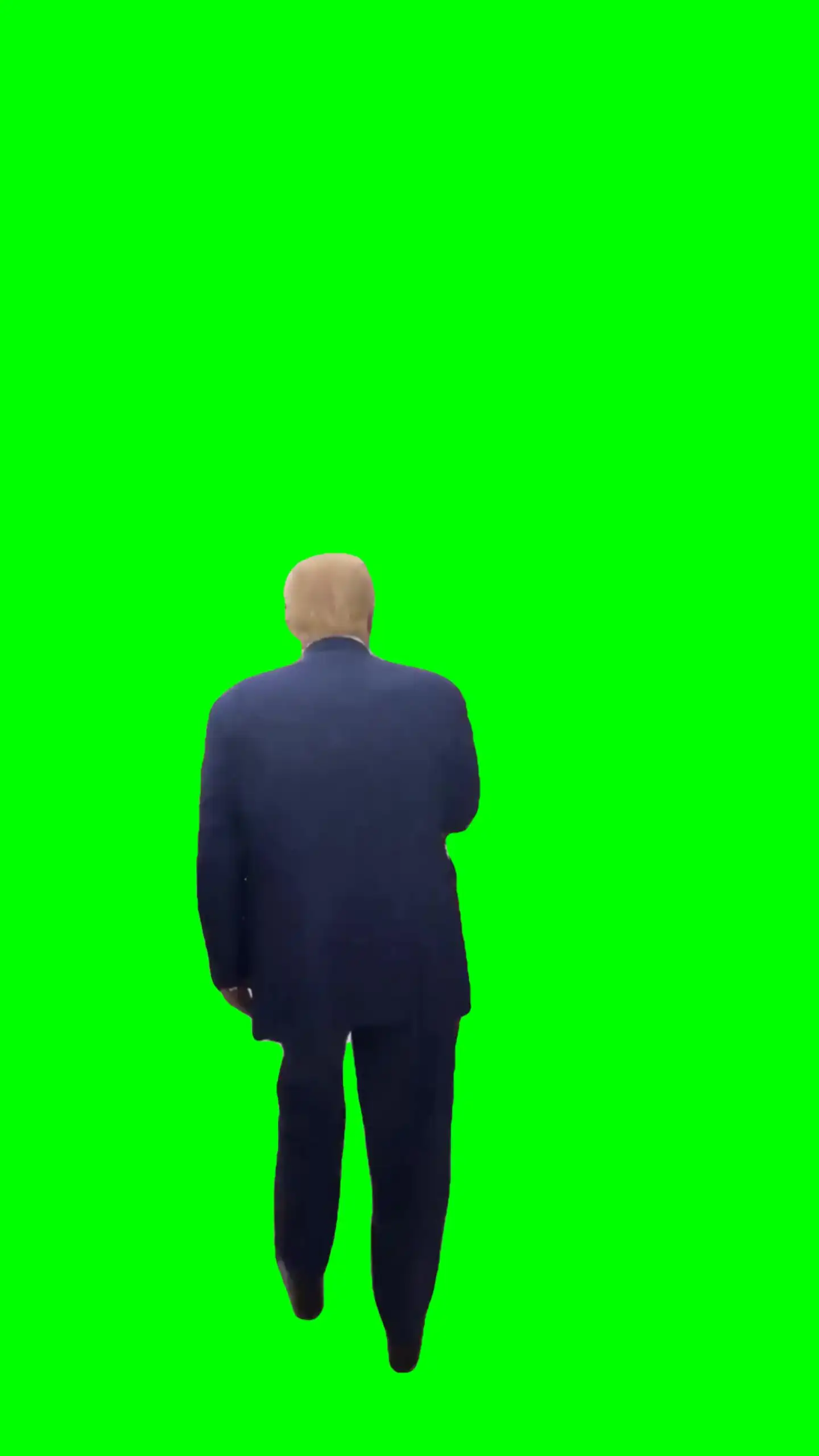 trump grabs popcorn green screen