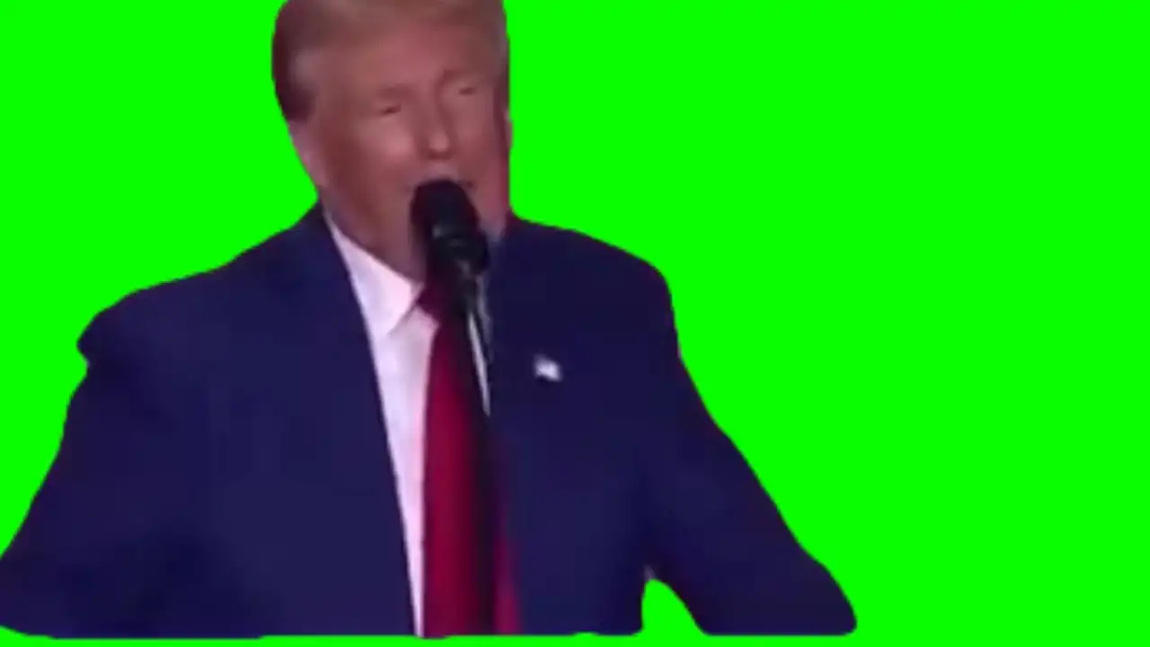 Trump harey get up harry meme green screen