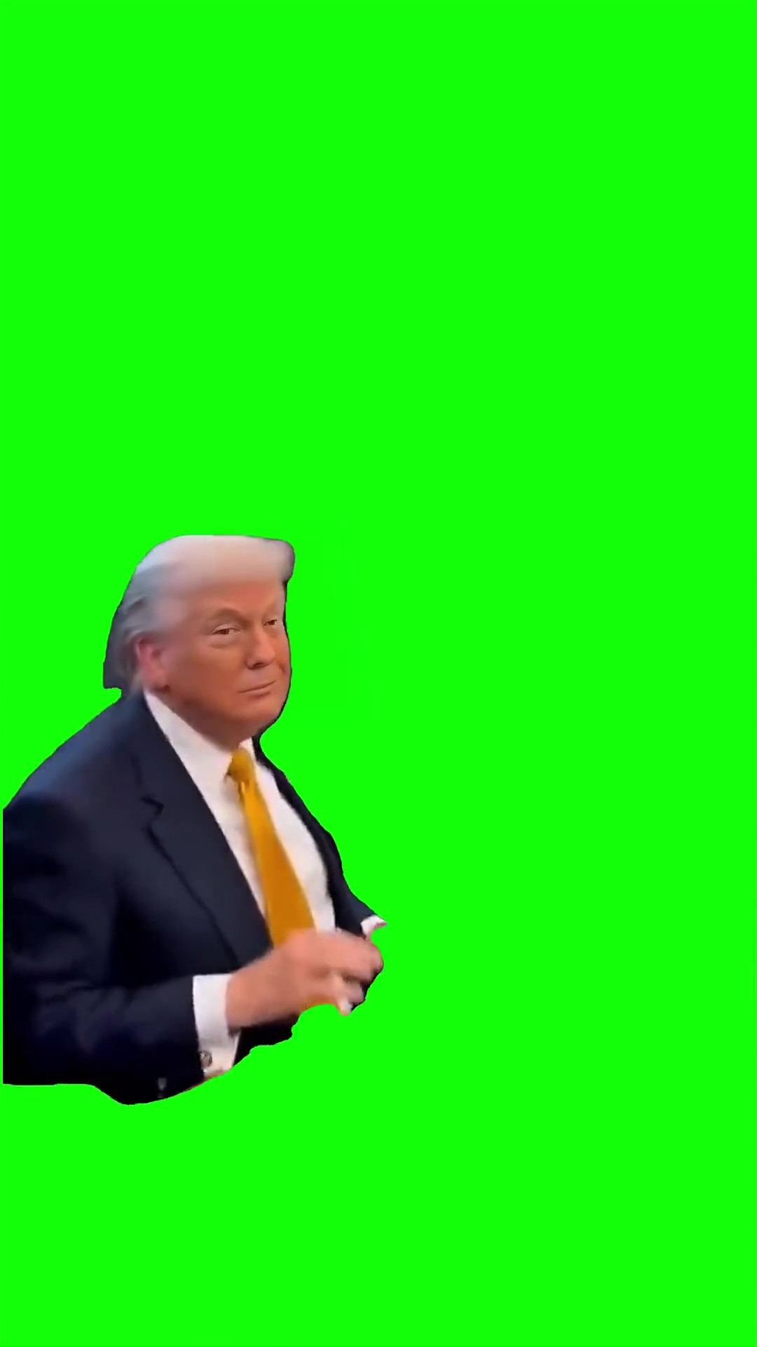Trump spooked Green Screen Meme