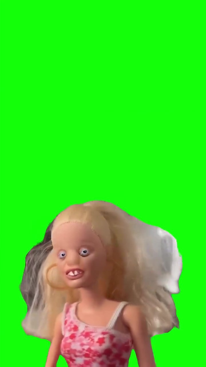 Ugly Barbie Meme Green Screen