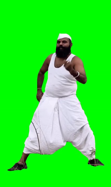 Uh vei vei indian guy dance Meme Green Screen