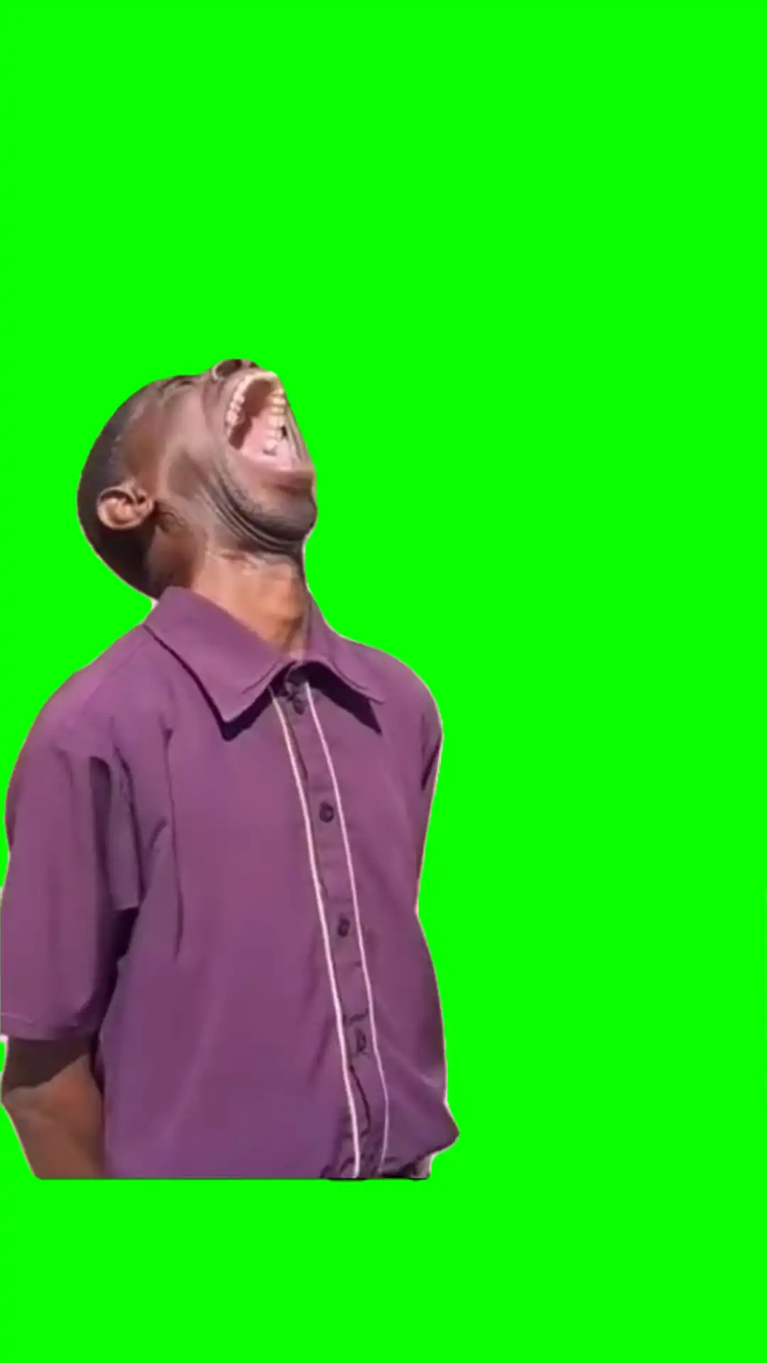 Uncontrollably laughter meme green screen