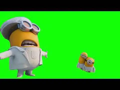 Underwear I Swear by Minions from Despicable Me 2 Green Screen