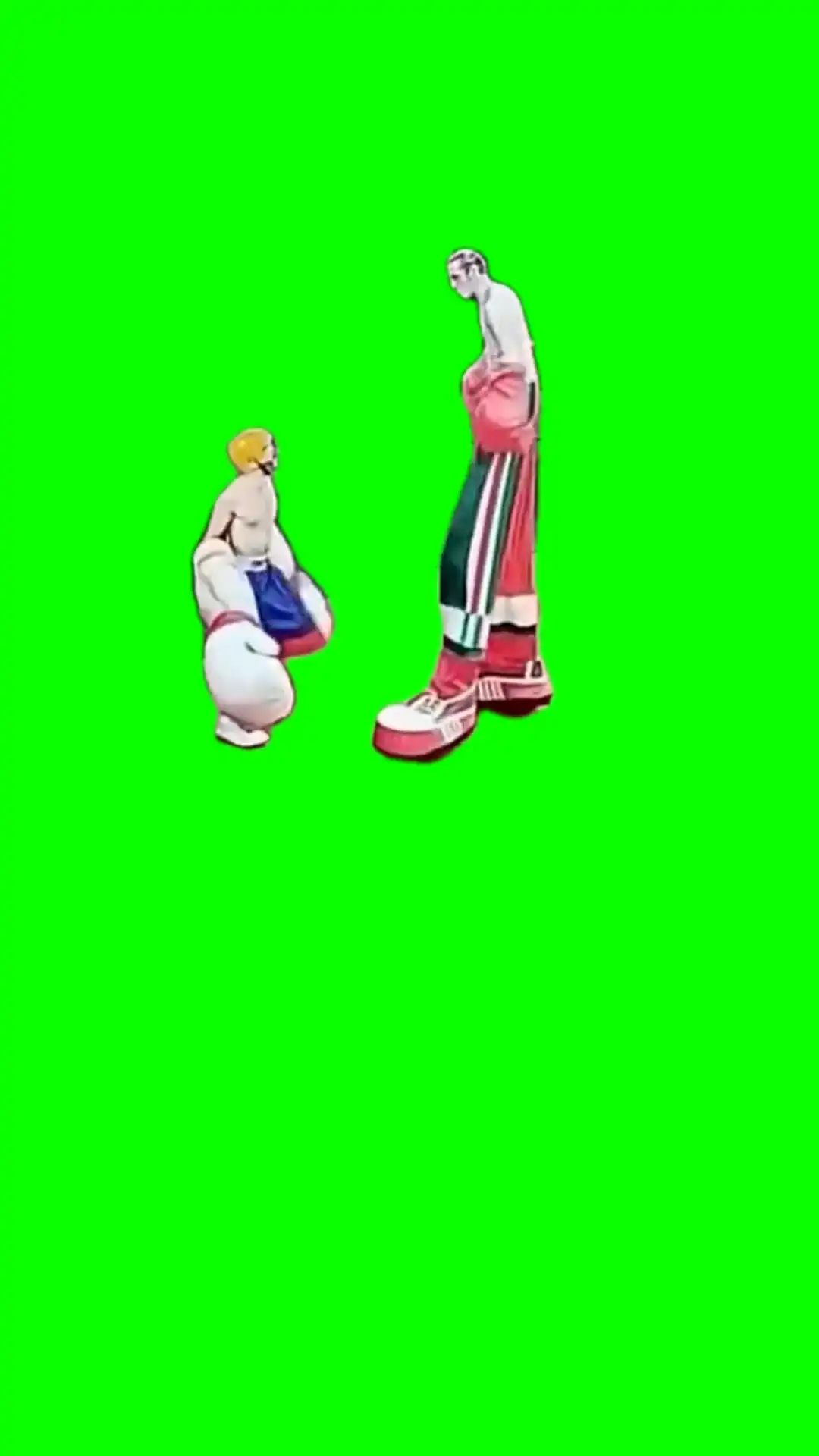 Upper cut meme green screen