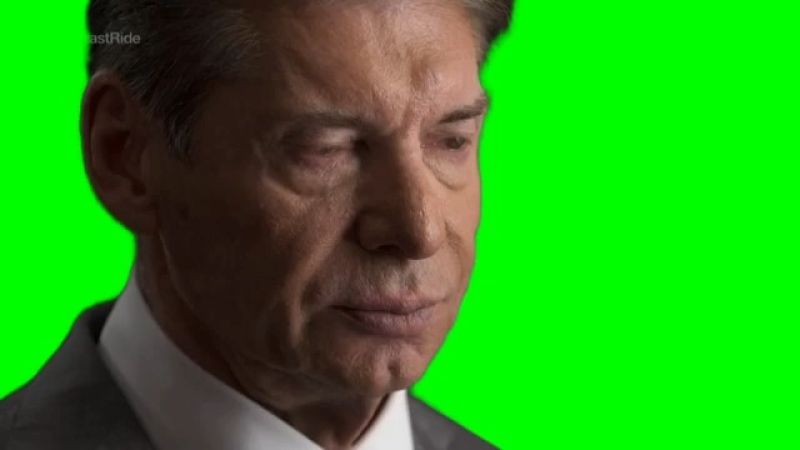 Vince McMahon Gets Emotional Green Screen Meme Template