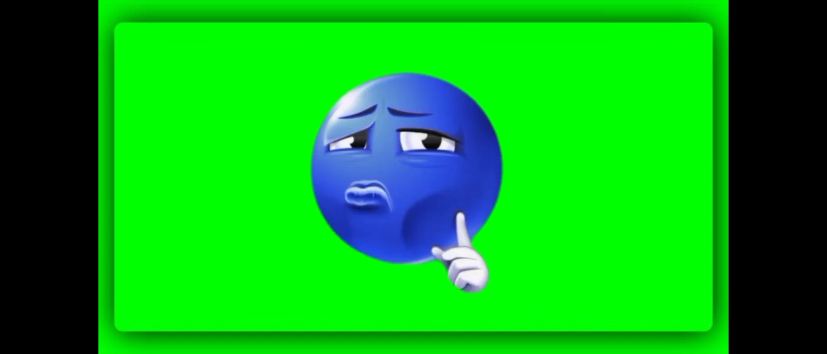 Viral Blue Troll Face Green Screen Meme Video
