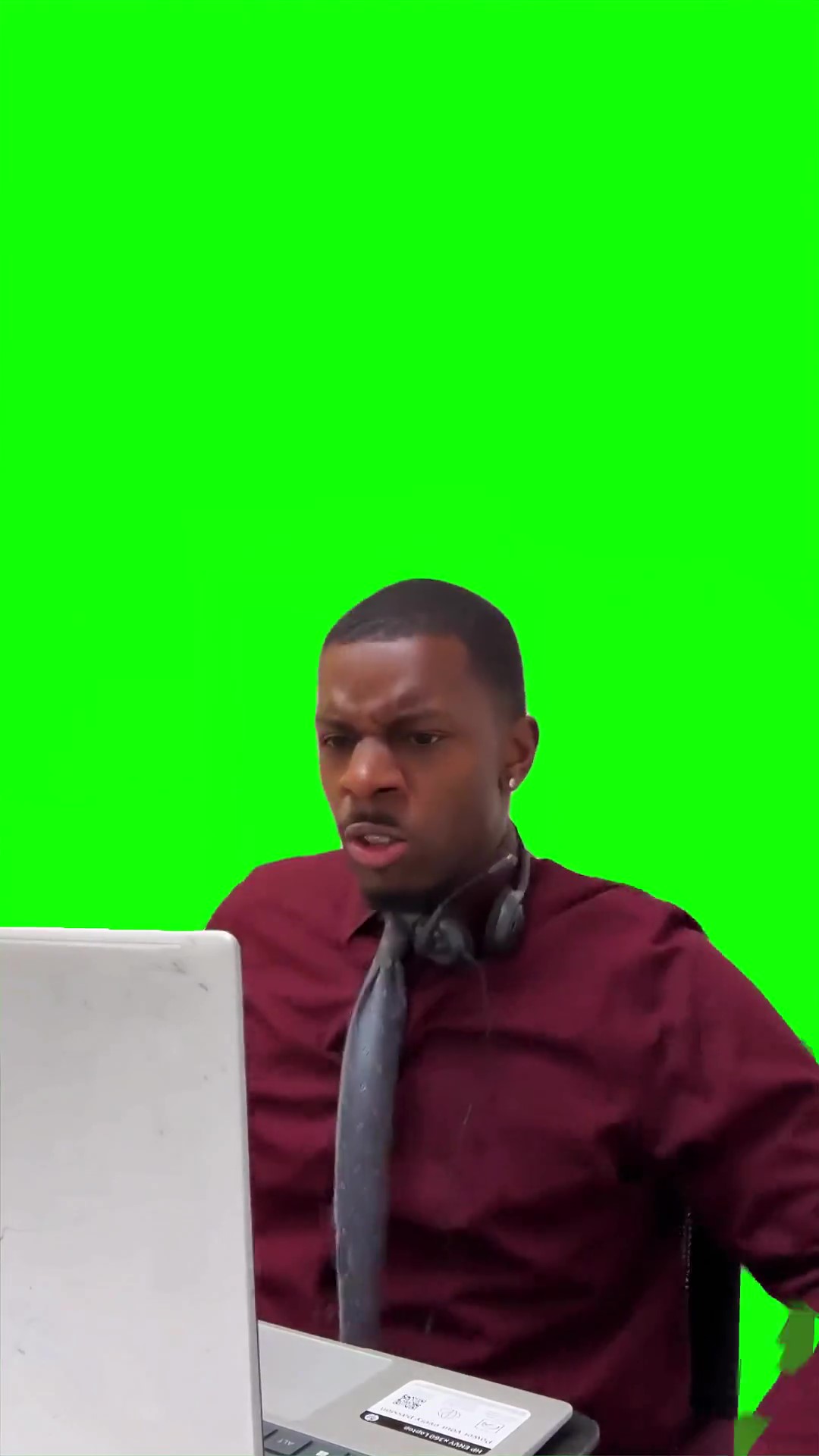 Wade throwing a fit Green Screen Meme