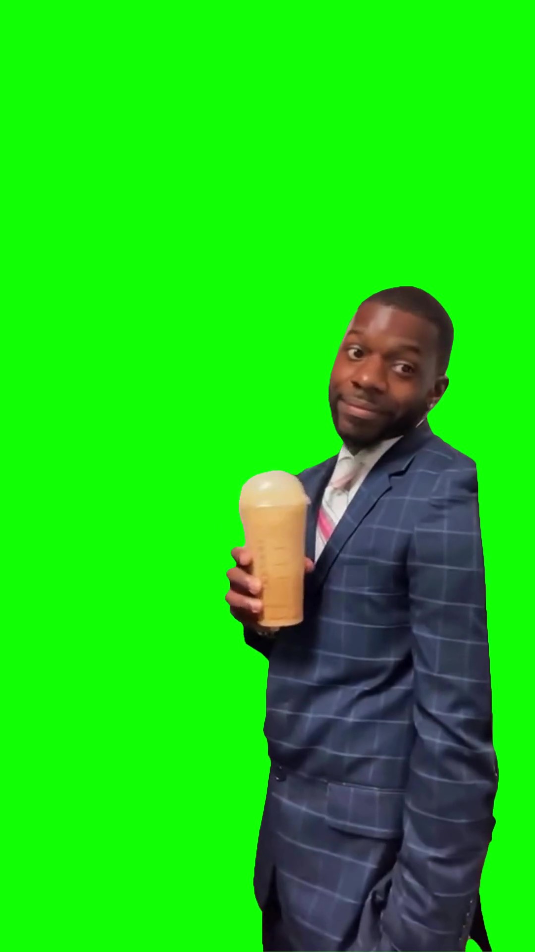 Wade with PSL Green Screen Meme