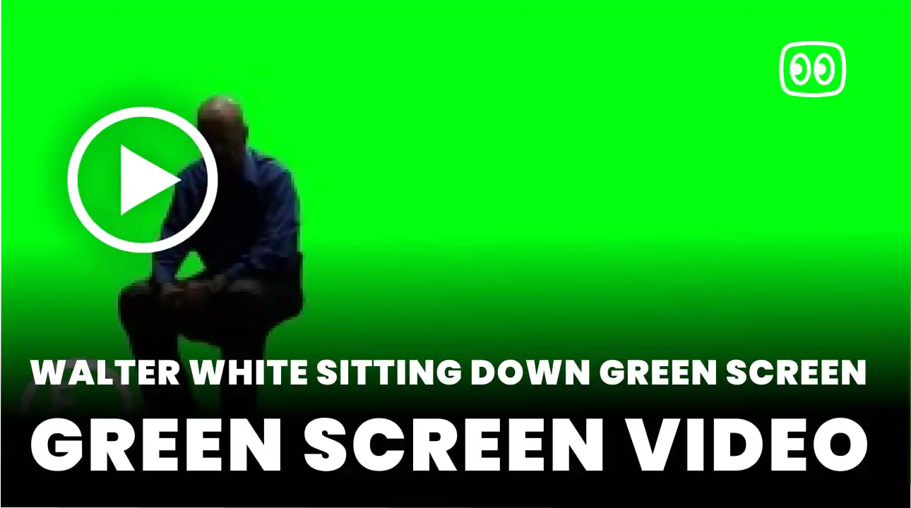 Walter White sitting down Green Screen