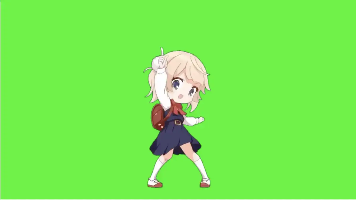 Watch my 9 mm go bang Loli Dance Green Screen