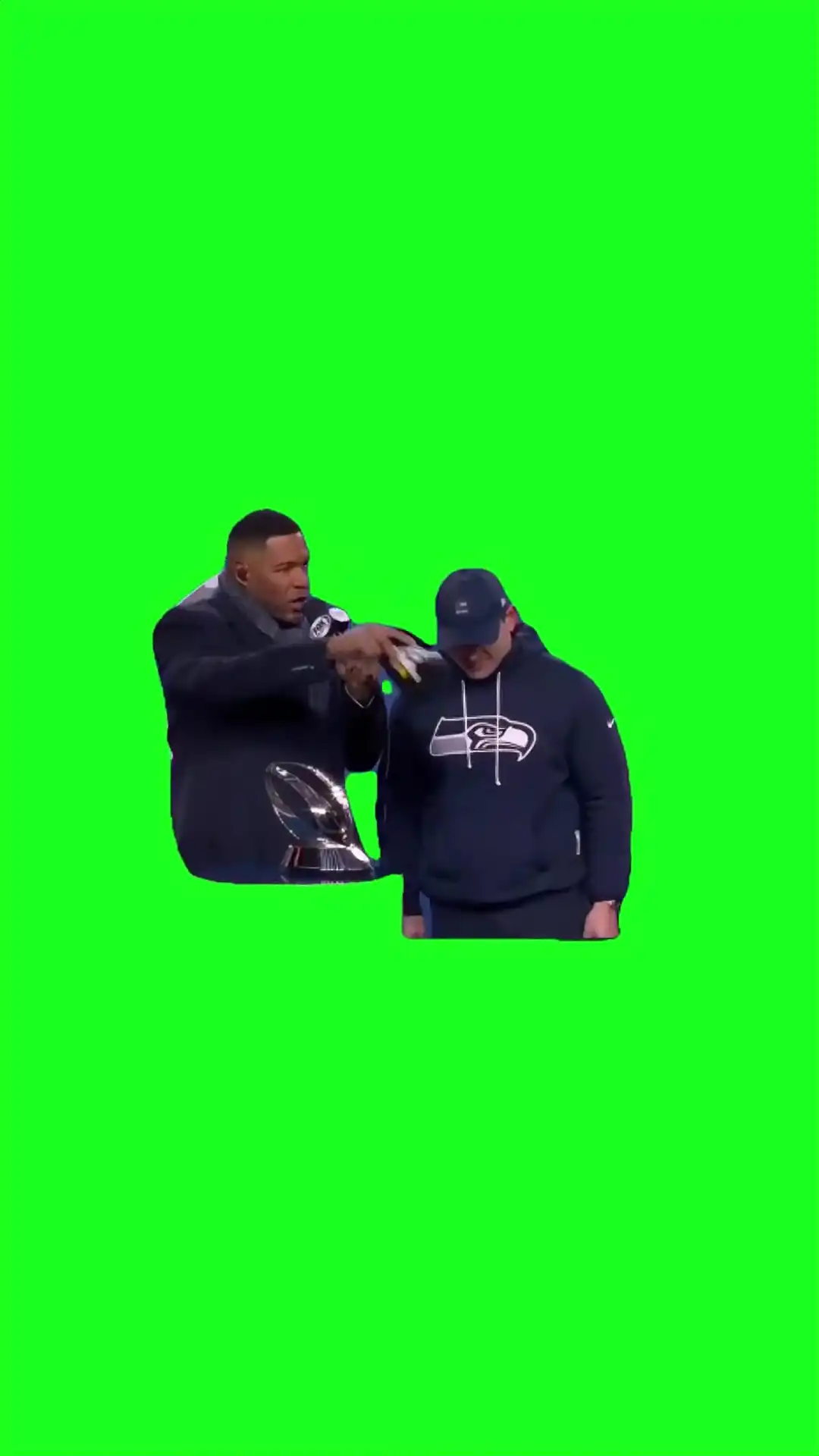 We did not care Green Screen Meme