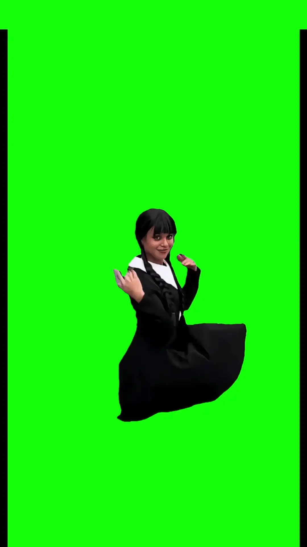 Wednesday Dancing Meme green screen