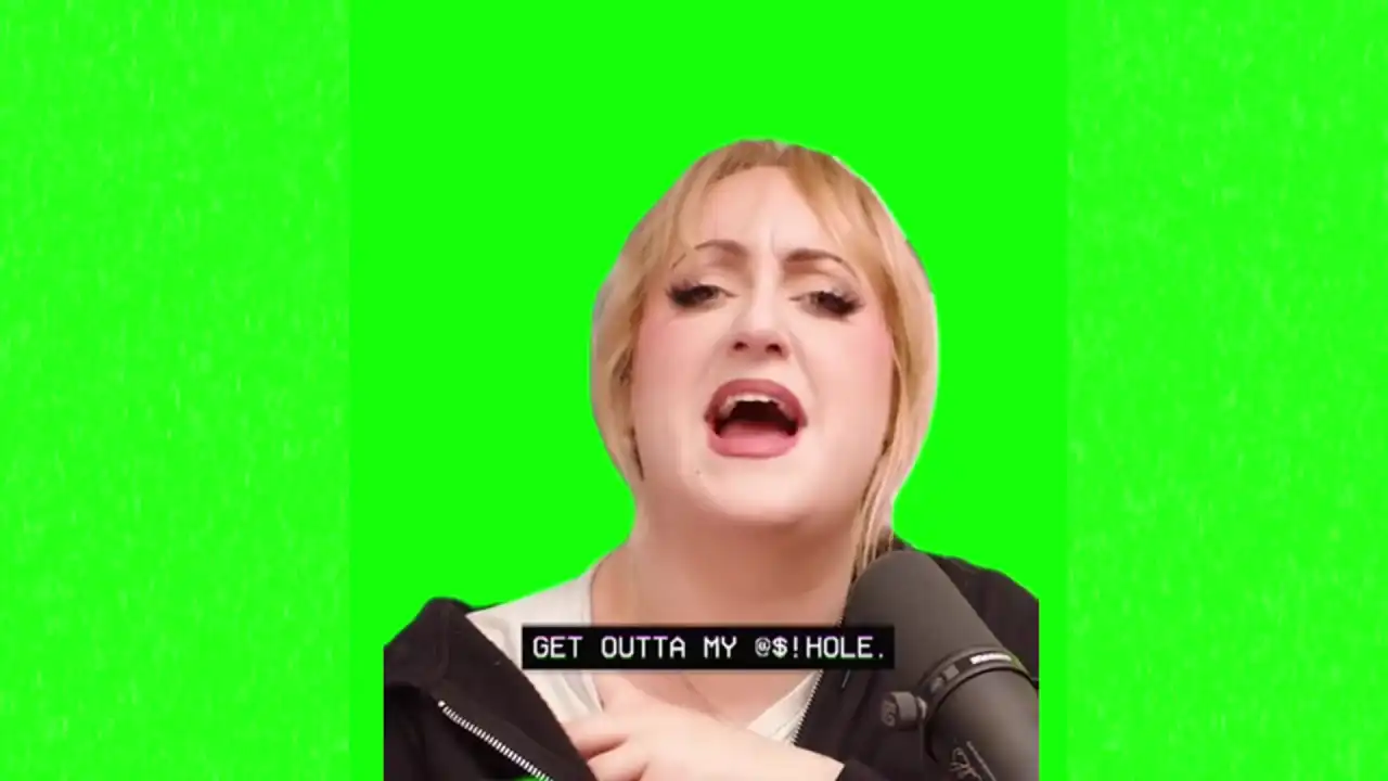 What are you the effing police meme green screen